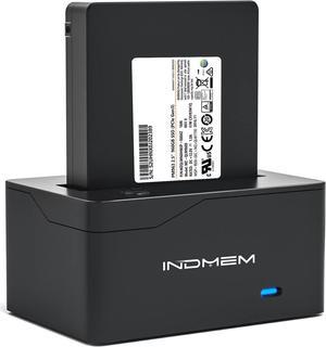 INDMEM USB 3.2 Gen 2 to U.2 NVMe SSD Adapter, Type C to U.2(SFF-8639) NVMe SSD Reader Converter Enclosure Docking Station for 2.5U.2 NVMe SSD(up to 10Gbps)