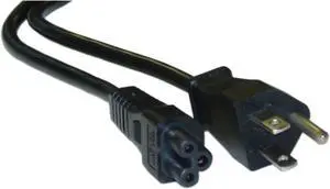 Notebook/Laptop Power Cord, NEMA 5-15P to C5, 3 Pin, 3 foot