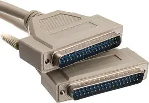 Serial Cable, DB37 Male, rated, 37 Conductor, 1:1, 6 foot