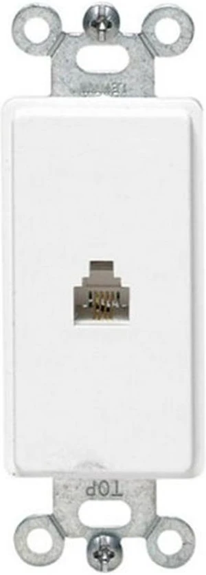 Decorator Telephone Jack Flush White Cooper Wiring Devices 3560-4W 078477116685 Decorator Telephone Jack Flush White Cooper Wiring Devices 3560-4W 078477116685