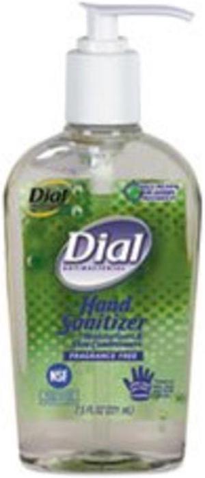 Dial Professional Antibacterial Gel Sanitizer with Moisturizer, 7.5 oz, Fragrance-Free