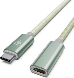 Faracent USB Type C Extension Cable, (6Ft/1.8m) USB 3.1 (5gbps) Male to Female Extender Braided Data Cord for MacBook Pro, iPad Pro 2020, Surface, Samsung Galaxy S20/S10/S9 Green