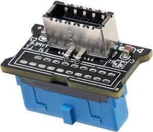 South City Mall USB 3.0 Front 19PIN to 3.1 Type-C Front Panel Header Type-E Adapter 20 to 19 Pin Expansion Card for Computer Mainboard