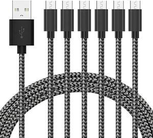 Gopala Micro USB Cable Android Charger [6-Pack 5ft] Nylon Braided Fast Sync&Charging Cord for Android, Samsung, Nexus, LG, HTC, Nokia, Sony, and More