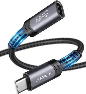 USB C Extension Cable (6.6FT/2M) Type C 3.1 GEN 2 Male to Female Extender Cord for USB C Hub/Dock Pixel 3 2 XL Galaxy S20 S10 S9 S8 and More