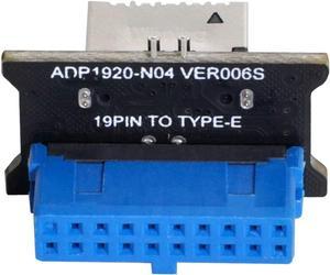 USB 3.0 20Pin Header Male to USB 3.1 Front Panel Header Cable Adapter for Motherboard USB Header Adapter