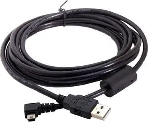 Mini USB Cable USB 2.0 Male to Mini USB 5 Pin Male 90 Degree Left Angled Charging Data Transfer Extension Cable 3M