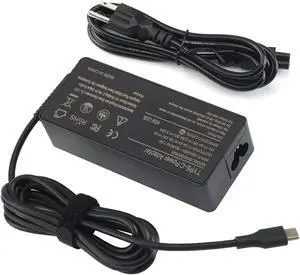 65W USB C Type-C AC Adapter Power Cord ADLX65YDC2A for Lenovo ThinkPad E580 E480 X1 X1 Carbon 5th 6th 7th Gen X280 X390 Yoga L490 L590 Laptop AC Power Adapter Supply Cord