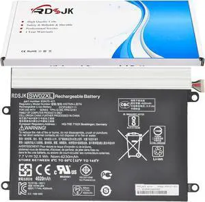 SW02XL Laptop Battery for HP X2 10-P018WM 10-P 10-P010NR 10-P011NF 10-P011NR 10-P013NS 210 G2 Series 859470-421 859517-855 HSTNN-IB7N HSTNN-LB7N 859470-1B1 TPN-Q180 TPN-Q181 7.7V 32.5Wh