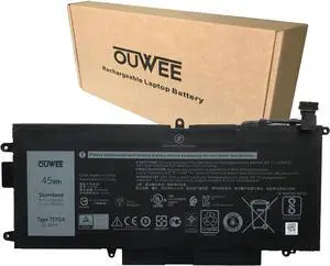 OUWEE 71TG4 Laptop Battery Compatible with Dell Latitude 5289 7389 7390 2-in-1 Series Notebook 071TG4 K5XWW X49C1 0X49C1 11.4V 45Wh 3745mAh