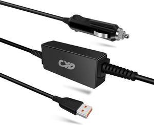 QYD 65W Laptop Car Charger Replacement for Model Lenovo Yoga 3 Pro Yoga 4 Pro 1170 1470 1370 Power Supply Adpter Cord