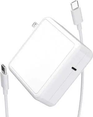 Mac Book Pro Charger USB C Power Adapter 61W, PD Mac Book Air Charger, Compatible 61W, 45W, 36W, 27W,12W for Mac Book Pro/Air, i-Pad Pro 12.9'', 11'',Switch, More Type C Devices,6.6ft USB C Cable