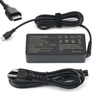 65W 45W USB-C AC Adapter Compatible with Lenovo Chromebook C330 S330 300e ThinkPad T480 T570 T580s T590 T495 E490 L580 X280 X380 X390 X395,Yoga 720s C630 730S S730 920 C930 Laptop Power Supply Cord