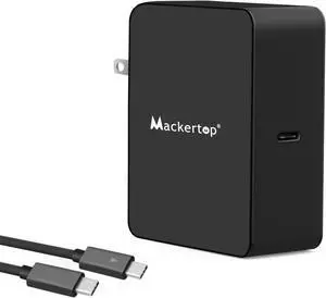 Mackertop 65W Replacement USB C Type C Power Adapter Charger Compatible with Lenovo ThinkPad T480 T480S X1 and More USB C Laptop