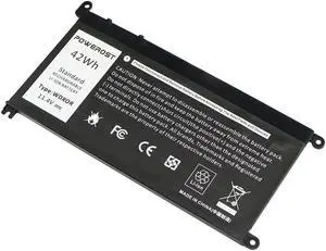 Powerost WDXOR Laptop Battery(11.4V 42Wh) for Dell Inspiron 15 5565 5567 5568 5578 7560 7570 7579 7569 13 5368 5378 7368 7378 17 5765 5767 5770 3CRH3 P69G001 T2JX4 C4HCW 0C4HCW FC92N Notebook Battery