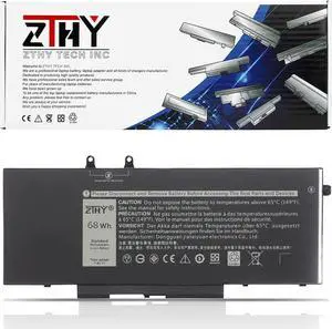ZTHY 7.6V 68Wh 4GVMP Laptop Battery Replacement for Dell Latitude 5400 5500 Precision 3540 3550 Inspiron 7590/7591/7791 2-in-1 Series RF7WM X77XY C5GV2 9JRYT MCV1G 1V1XF R8D7N 4-Cell