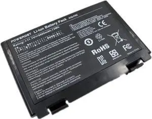 Powerost High Capacity 6-Cell 11.1V 6600mAh A32-F82 Laptop Battery for Asus K50 K50IJ K50IN F82 K50I X5D K60IJ K50IJ K50I K60I X8D Fits P/N A32-F52 L0690L6 L0A2016