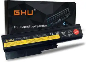 GHU New Battery 48 WH Replacement for 41+ 40Y6799 40Y6797 Compatible with Lenovo ThinkPad R60 R60e T60 T60p Z60 Z60m Z61 Z61p T500 W500 42T4619 42T4620 92P1133 40Y6795 92P1133 R500 SL300 SL400 SL500