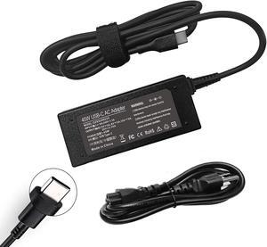 45W USB-C Charger 918337-001 for HP Chromebook 2nd Gen AST MTK C340 s330 S340 ADLX45YLC3D 4X20E75131 4x20m26268;for Lenovo ThinkPad T480 T580s Laptop Power Supply Cord