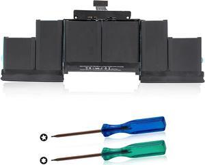Replacement Battery for MacBook Pro A1398 (Late 2013, Mid 2014, Mid 2015 Version), Apply to MacBook Pro 15 inch Retina Late 2013Mid 2014 and Mid 2015 -  A1494 A1618 Battery