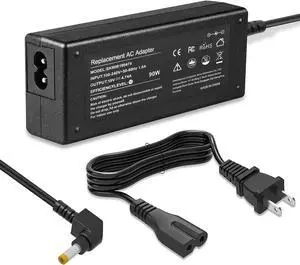 19V 4.74A 90W AC Adapter Laptop Replacement Charger for Toshiba PA3714U-1ACA PA3822U-1ACA PA3917U-1ACA Satellite C50 C55 C55D C75D C655 C655D C675 C850 C855 L55 L650 L675 L745 L755 L855 Supply Cord