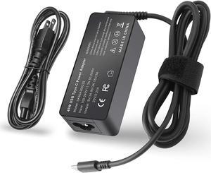 45W USB-C Type-C AC Adapter for HP Chromebook x360 14-ca051wm 14-ca052wm 14-ca091wm 14-ca023nr 14-ca061dx Spectre x360 13-w013dx 13-w023dx 13-w063nr, for Lenovo Acer Dell USB-C Laptop Charger