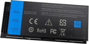 M4600 M4700 M4800 Laptop Battery for Dell Precision M6600 M6700 M6800 Series FV993 FJJ4W KJ321 PG6RC V7M28 R7PND RY6WH Notebook High Performance, 97WH 8600mAh 9 Cells 11.1V