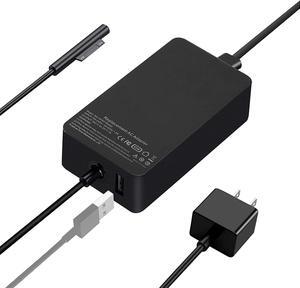 Surface Pro Charger, 65W Power Adapter for Microsoft Surface Pro 3 4 5 6 7 X, Surface Laptop 4/3/2/1, Surface Laptop Go/Go 2/ Go 3 Power Supply Cord