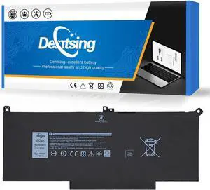 Dentsing F3YGT 7.6V 60Wh 4Cells Battery for Dell Latitude 12 7000 7280 7290/13 7000 7380 7390 P29S002/14 7000 7480 7490/E7280 E7290 E7380 E7390 E7480 E7490 Series DM3WC 0DM3WC DM6WC 2X39G KG7VF V4940
