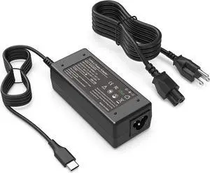 65W 45W USB Type C Laptop Charger for Dell Chromebook 3100 5190 XPS 12 13 Latitude 5400 5500 3500 3400 3100 3300 5300 7200 7300 7400 2-in-1 P28T P29T P86F LA45NM121 Laptop Power Supply AC Adapter Cord