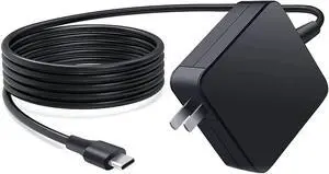Chromebook Charger, 45w USB C Laptop Charger Replacement for Acer 315 HP 14 Spectre x360 Dell XPS 13 ASUS Chromebook Lenovo x1 Carbon Yoga Thinkpad t480s t480 Type c Computer Charger Power Adapter