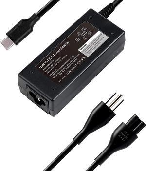 65W USB-C Laptop Charger for Dell Latitude 5420 5520 7410 7420 7200 7400 5400 Chromebook 3100 5190 XPS 9350 9360 9365 9370 9380 2-in-1 Ac Adapter Type C Power Cord