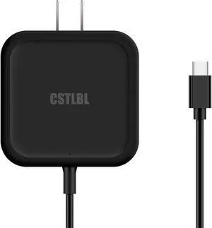 CSTLBL PD 65W USB C Ports Fast Charger for MacBook Pro/Air and Samsung Chromebook Laptop Adapter Plug Black