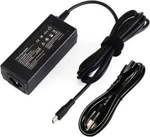 65W Chromebook Charger with Type USB C for Dell Chromebook 11 13 14 3100 3400 5190 3380 7486 2-in-1 P28T P29T,Dell XPS 12 12D 13 15 9333 9370 9360 9350 9365 9380 9Q33 Laptop Type C Power Supply Cord