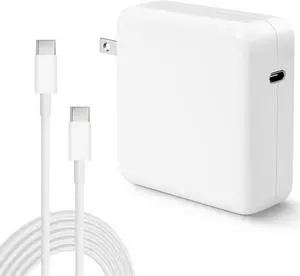 Mac Book Pro Charger 96W USB C Fast Charger Power Adapter Compatible with New MacBook Air 13 Inch & MacBook Pro 16 2021 2020 2019 2018 with 6.6ft USB C Cable