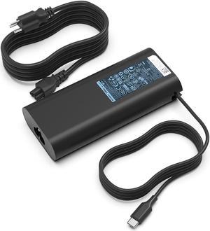 HotTopStar 130W USB C Type C Laptop Charger Compatible for Dell XPS 15 9500 9575 17 9700, Precision 5530 2in1, Latitude 7410 7310 7210 9410 9510 5420 5320, 20V 6.5A AC Power Adapter Charger