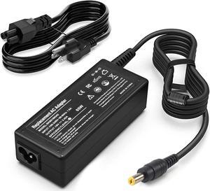 TKDY 19V 3.42A Laptop Charger Power Cord (Black), 110-240V AC to DC 19 Volt  3.16A 2.37A 2.1A Universal AC Adapter, Fit for 19Vdc Gateway Acer Asus  Toshiba HP Notebook LG Samsung Monitor