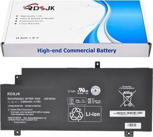 RDSJ VGP-BPS34 VGP-BPL34 Laptop Battery for Sony Vaio Fit 14 15 Touch SVF14AC1QL SVF14A14CXP SVF14A16CXB SVF15A1ACXB SVF15A1ACXS SVF15A1BCXB SVF15A1BCXS SVF15A1CCXB SVF15A1DPXB SVF15A18CXB 11.1V 41Wh