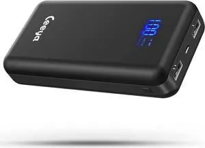 Portable Charger 26800mAh 5V 2A Power Bank,Battery Phone Charger with 2 outlets & LED Display,Cell Phone External Battery Pack with iPhone,Heated Jacket and More.(USB-C for Input ONLY)