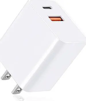 USB C Wall Charger Block, 20W Fast Speed Charging Box with Micro Plug Cube for Apple Watch Series 8 7, New iPhone 12 13 14 Pro/Pro Max, XR/XS/SE, AirPod iWatch iPad Pro/Air/Mini, Pixel 6 6a Phones
