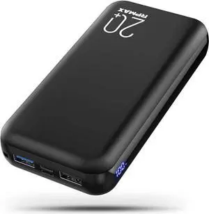 Portable Charger Power Bank 26800mAh with Hidden LED Display & 2 USB Outputs, High Capacity 5V Cell Phone Charger External Backup Battery Pack Compatible with iPhone,iPad,Samsung Galaxy,Android.