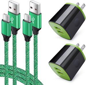 Type C Charger Cable Fast Charging for Samsung Galaxy S25 S25+ S25 Ultra S24 FE S23 S22 S21 Ultra S20 FE S10E A16 A15 A14 5G A55 A54 A53 A10E A11 A21 A51 A71, Wall Plug Power Adapter, USB Type C Cord