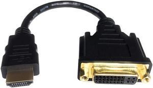 HDMI to DVI Cable Bi-Directional HDMI Male to DVI-D(24+1) Female Adapter 4k DVI to HDMI Conveter (1 Pack DVI-D)
