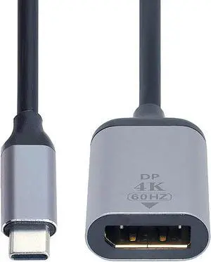 4K 2K 60hz USB-C Type C Male to Displayport Female Monitor DP Cable Adapter for Tablet & Phone & Laptop