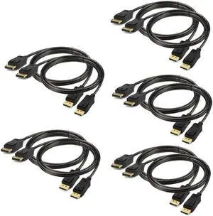 DisplayPort to Displayport Cable 6 feet 10-Pack Display Port(DP) to DP Cord 6ft [1440P@144Hz V1.2 ]