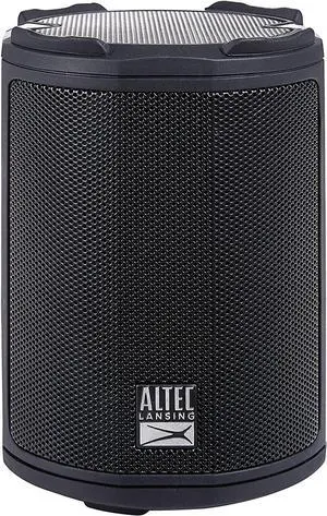 Altec Lansing - HydraMotion Wireless Bluetooth Speaker with 360 Degree Sound, Portable IP67 Waterproof for Outdoors, Shockproof, Snowproof, Everything Proof, 12 Hour Playtime (Black)