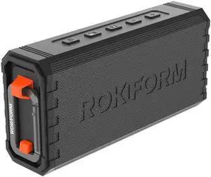 Rokform G-ROK Wireless Golf Speaker, Portable Magnetic, IPX7 Waterproof, Shockproof & Dustproof, Loud & Clear Sound, 24 Hour Battery, Rugged Outdoor Golf Cart Speaker (Black) ASIN