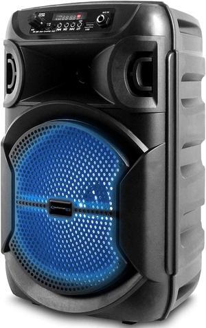 Technical Pro 8 Inch Portable 800 watts Bluetooth Speaker with Woofer & Tweeter, Festival PA LED Speaker with Bluetooth/USB Card, True Wireless Stereo, 30 Feet Bluetooth Range (Speaker)