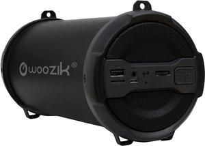 WOOZIK Rockit Go / S213 Bluetooth Speaker, Wireless Boombox Indoor/Outdoor with FM Radio,Micro SD Card, USB, AUX 3.5mm Support, Rechargeable Battery, Strap for Travel, Great for Parties! - Black