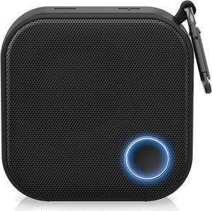 Brookstone Bluetooth Speakers, IPX7 Waterproof Indoor and Outdoor Speaker, Portable Speakers, Computer Speakers for Desktop Monitors, Tap to Link Multiple Speakers, Carabiner Clip Included